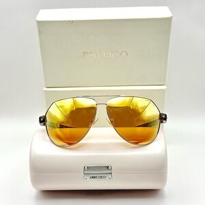 Jimmy Choo Charley / S Aviator Mirrored Sunglasses Unisex